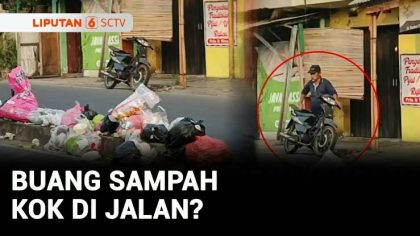 VIDEO: Viral! Warga Ciledug Ramai-Ramai Buang Sampah di Tengah Jalan, Kenapa?